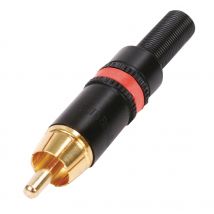 Neutrik Connector RCA Male Metal Red