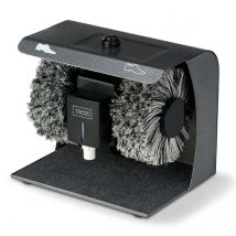 Trebs Electric Shoe Shine Machine with 2 Brushes for Automatic Polishing at Home, Office, Hotel, B&B - Metal - Anthracite