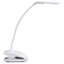 Fysic LED Clip On Reading White Light 600mAh USB Rechargeable, 7 Hour Run-Time, Flexible Gooseneck, Bedside Lamp for Books, Desk & Camping