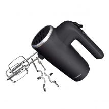 Gastronoma Electric Hand Mixer with 6 speeds & Turbo setting, 2 Chrome Plated beaters & 2 Chrome Plated dough hooks inc, all dishwasher safe, Easy rele