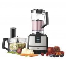 Trebs Combination Foodprocessor & Stand Blender, 550W, 1.5L & 1.2L with 3 Cutters, 2-Speed Setting / Pulse - Black / Silver