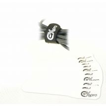 Ex-Pro Reusable Velcro Hook & Loop Self-Gripping Cable Ties 150mm x 20mm - 10 Pack White [Bulk Pack]