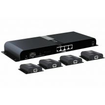 HDMI Distributor 4 Port HDMI Splitter 1x4 4K HDbitT HDMI Video Splitter 1 In 4 out
