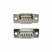 Ex-Pro 9 Pin Female D9 D-Sub Socket Solder Chassis Connector RS232 Serial DB9