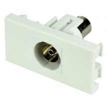Av:link Keystone Wall Plate Module Outlet Faceplate TV Coaxial Keystone Socket 25 x 50mm