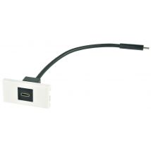Av:link Face Plate Wallplate Module - USB Type-C Socket to Male Tail