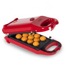 Trebs 6 in 1 Snack Maker 700W Waffle Iron for Waffles, Doughnuts, Cake pops, Madeleine biscuits, Waffle Bowls, Mini cakes with Interchangeable Cooking