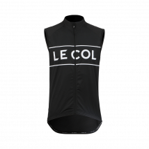 Le Col Sport Logo Gilet - L - Black