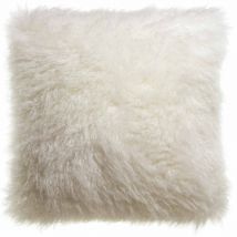 Housse de coussin fausse fourrure Betani - 2 couleurs - Vivaraise, 45*45 cm / Neige