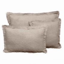 Housse de coussin en laine Aspen - 8 couleurs - Haomy - Harmony Textile, 50x80 cm / Naturel