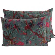 Housse de coussin en velours Birdy - 4 couleurs - Haomy - Harmony Haomy, 50x80 cm / Pigeon