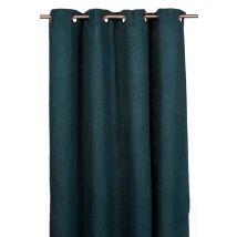 Rideau en lin lavé et coton Figari 140x280 cm - 9 couleurs - Haomy - Harmony Textile, Bleu de prusse