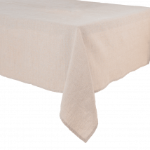 Nappe en lin lavé Granville - 2 couleurs - Haomy - Harmony Textile, 170*170 cm / Naturel