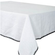 Nappe en lin lavé Luri - 5 couleurs - Haomy - Harmony Textile, 160*300 cm / Blanc