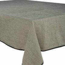 Nappe en lin lavé Luri - 5 couleurs - Haomy - Harmony Textile, 160*250 cm / Kaki