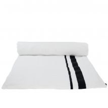 Housse d'édredon en lin lavé Malaga 85x200 cm - 3 couleurs - Haomy - Harmony Textile, Noir