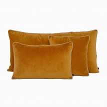 Housse de coussin velours New Delhi 55x110 cm - Daim - Haomy - Harmony Textile
