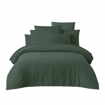 Housse couette en satin de coton Taloa - 7 couleurs - Haomy, Pigeon / 260*240 cm