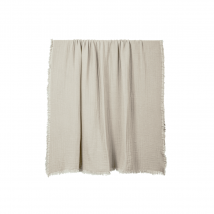 Couvre-lit coton lavé Vanly 260x240 cm - 3 couleurs - Haomy, Naturel