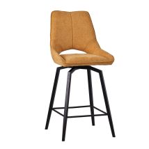 Chaise de bar pivotante Swede - 6 couleurs, Jaune moutarde