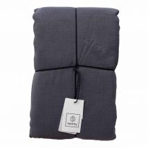 Housse couette en gaze de coton Dili - 3 couleurs - Haomy - Harmony Textile, 260*240 cm / Granit