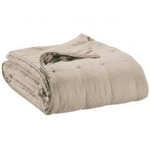 Couvre lit en Lin lavé Zeff 240x260 cm - Vivaraise, 240x260 cm / Naturel