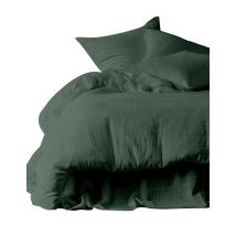Housse couette en gaze de coton Dili - 17 couleurs - Haomy - Harmony Textile, Pigeon / 240*220 cm