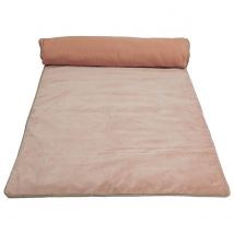 Housse d'édredon New Delhi Haomy en velours – douceur chic & finition bourdon lin, Cimarron / 85x200 cm