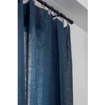 Rideau en lin lavé Venise - 6 couleurs - Haomy - Harmony Textile, 160*250 cm / Bleu de Prusse