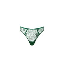 Bluebella Seraphim Embroidered High-Waisted Thong Black - 12