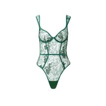 Bluebella Seraphim Embroidered Sheer Bodysuit Green - 32C