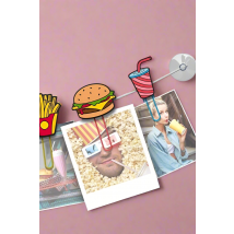 Mustard ClipIt Fast Food Photo Hangers Colour: Multi