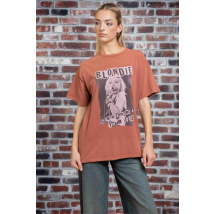 Daisy Street Blondie Washed Tyler Tee Colour: Dusted Clay Size: 12