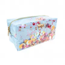 Packed Party Celebrate Confetti Traveler Cosmetic Bag Colour: Blue