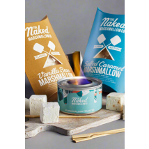 Marshmallow Toasting Kit Flavour 1: Candy Floss Flavour 2: Peaches & Cream