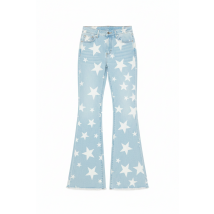 Show Me Your Mumu Berkeley Star Bells Flared Jeans Size: L Color: Blue