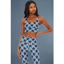 Beach Riot Leah Disco Star Gym Crop Top Size: S Colour: Blue