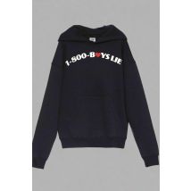 Boys Lie 1-800 Heart Racer Hoodie Colour: Navy Size: M/L