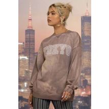 Daisy Street Tokyo Sunblast Sweater Colour: Brown Size: 8