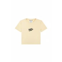 Happy Camp3r Puff Series Crop Tee Colour: Cream Size: S
