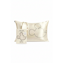 Kitsch & Mickey and Minnie Satin Pillowcase Standard Mr. Mouse Colour: Cream