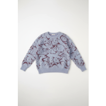 Pixie & Peach Hope Jacquard Knitted Jumper Colour: Blue Size: UK 10