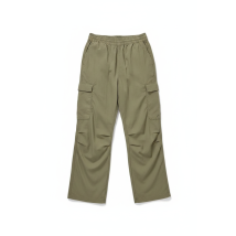 Spiritual Gangster Journey Cargo Pants in Dark Matcha Color: Khaki Size: S