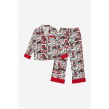 The Laundry Room Happy Coca-Cola Holidays Silky PJ Set Size: L