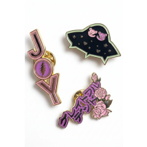 Trixy Starr x Grateful Dead Pin Set Colour: Silver