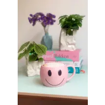 Bitten Happy Sad Mood Mug Colour: Pink