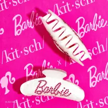 Barbie x Kitsch Rhinestone Claw Clip Colour: Pink