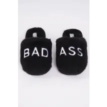 LA Trading Co Bel Air Bad Ass Slippers as seen on Catherine Tyldesley Size: M/L Colour: Black