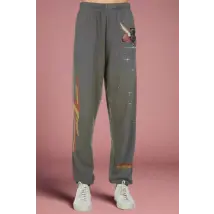 Lauren Moshi Tanzy ZZ Top Eliminator Joggers Size: XS Colour: Grey