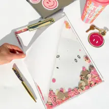 Packed Party Pink About It Confetti Clipboard